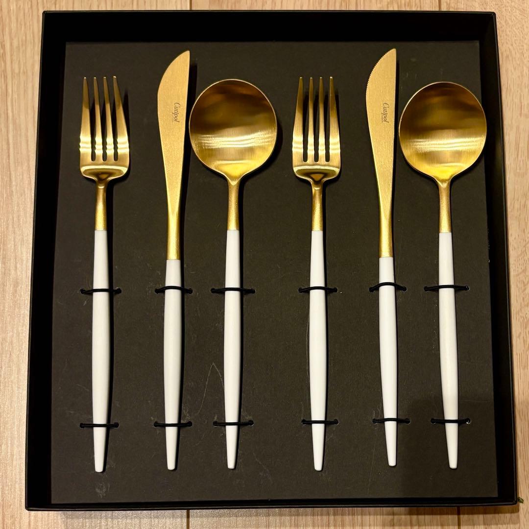 Cutipol(クチポール) GOA White Gold ディナー6本セット