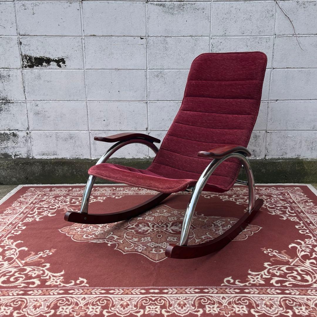 古家具ビンテージ品◾️ミッドセンチュリー ロッキングチェア レトロ 昭和