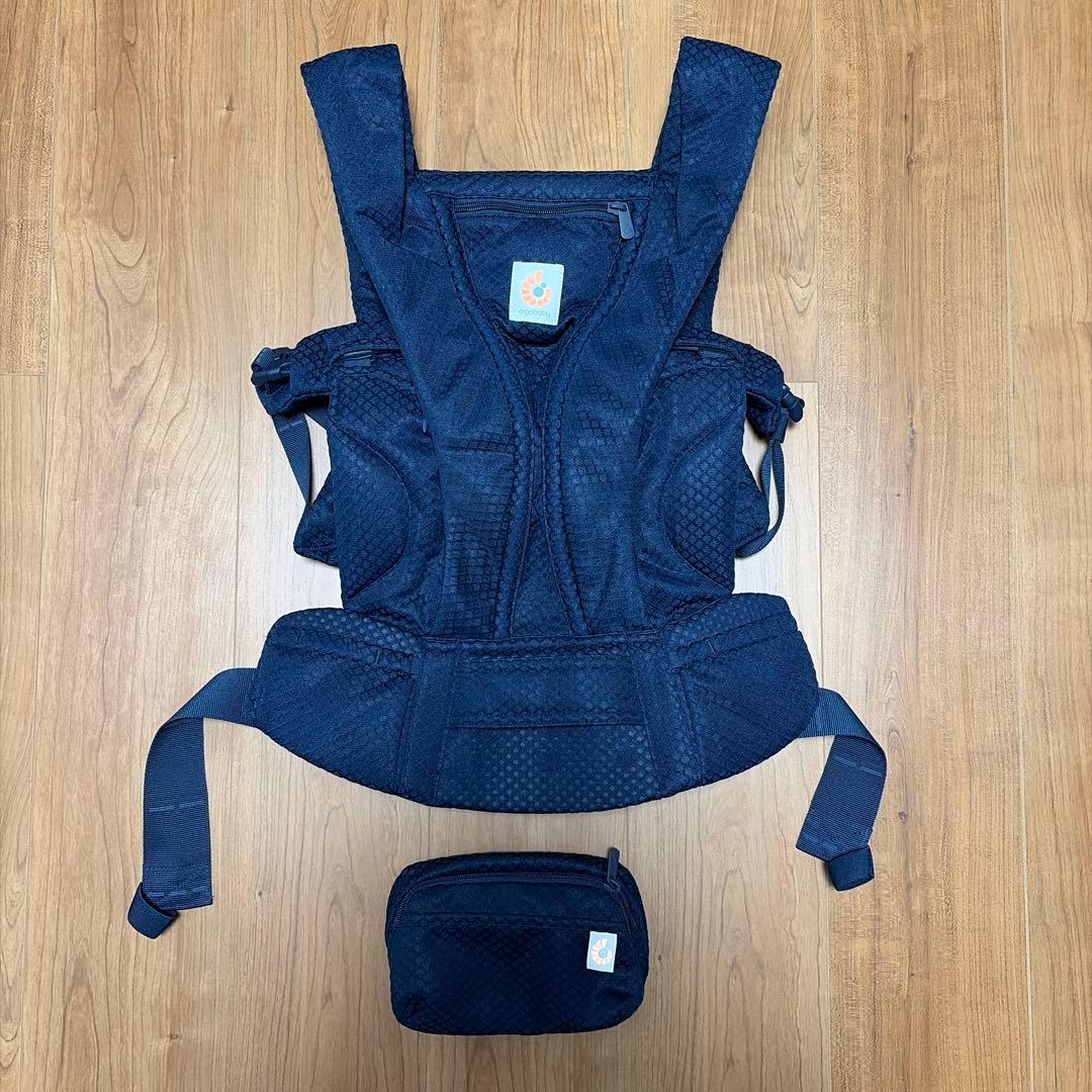 【中古美品】ergobaby Omni Deluxe 抱っこ紐　ネイビー
