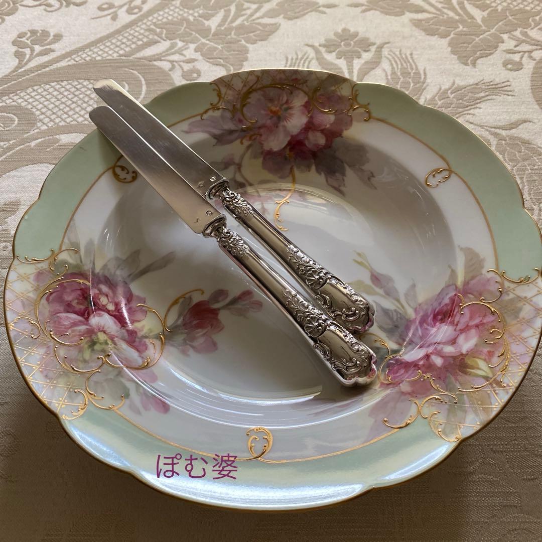 【フランス／アンリ・ラペール】純銀／デザートナイフ フルーツナイフ 1本