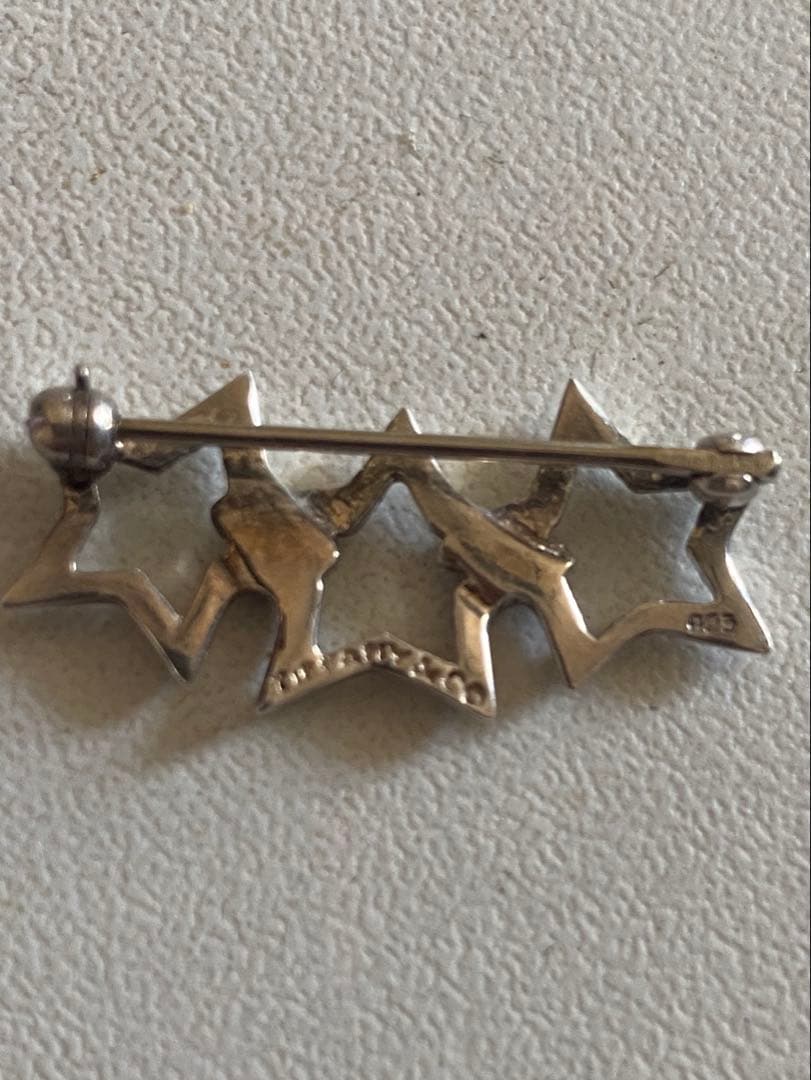 「希少」ティファニー トリプルスター ブローチ