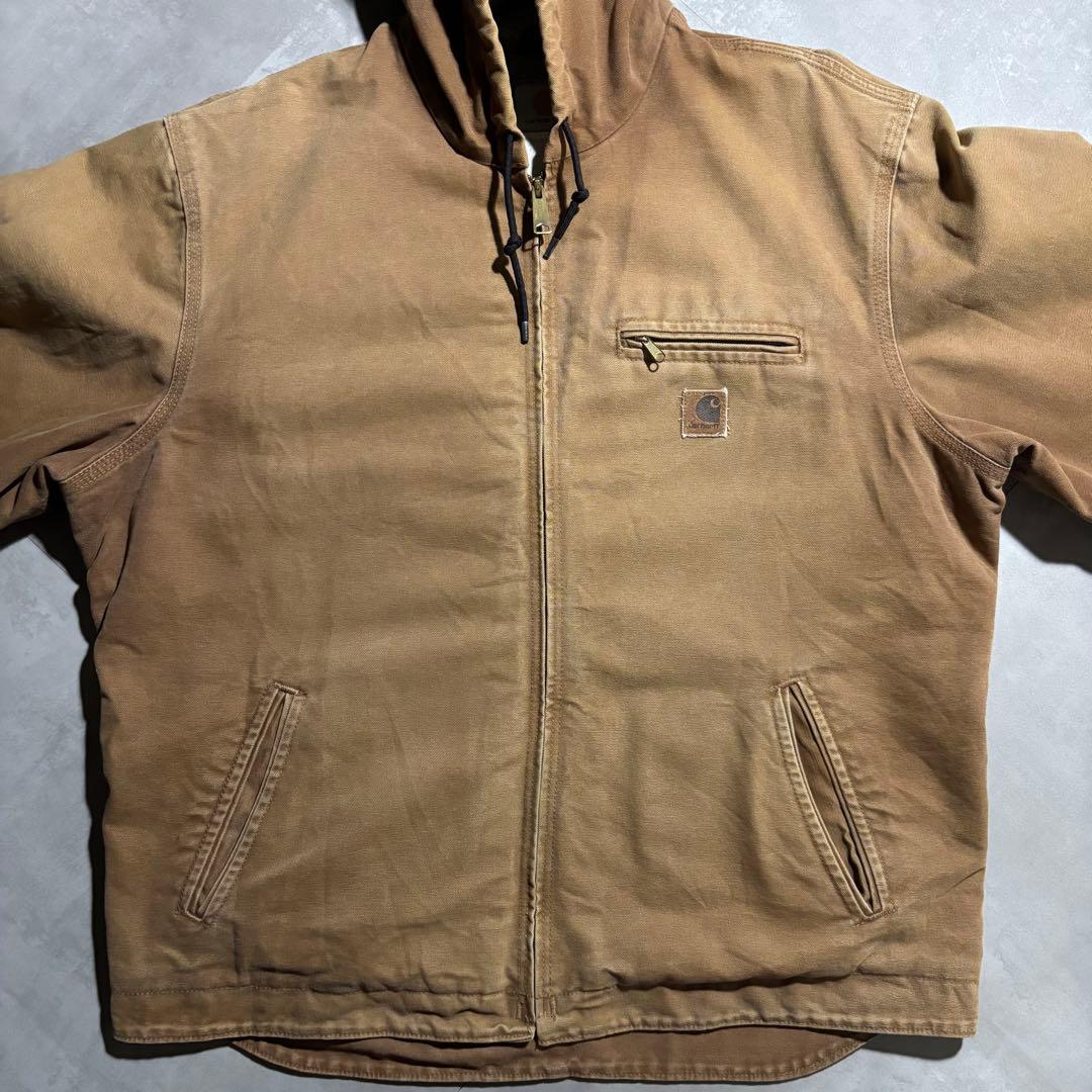 貴重size カーハート carhartt デトロイトジャケット　シエラ　茶色