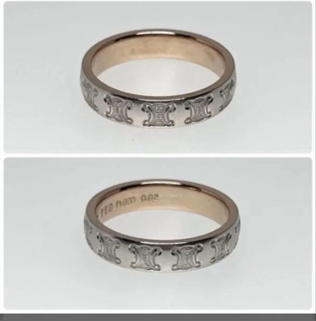 【購入店舗の販売証明書付き】セリーヌ12号 リング マカダム