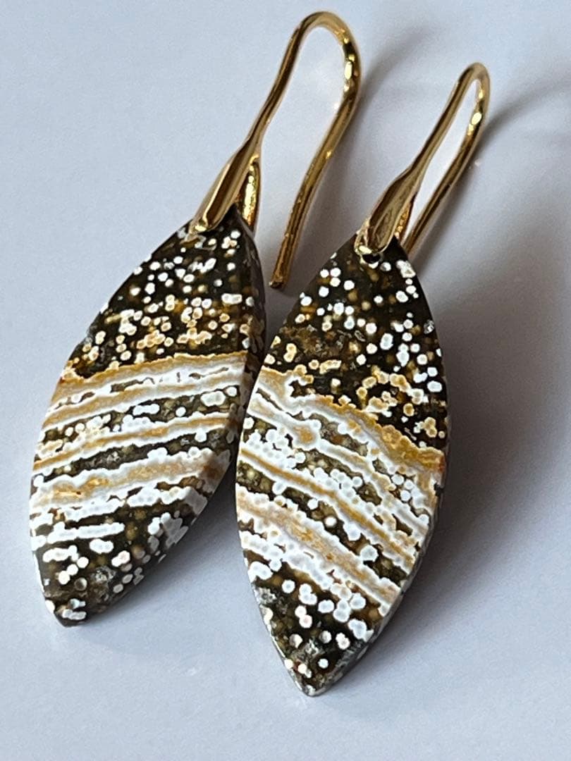 maumaumau　14kgf クリソコラコッパーインカルセドニー ピアス