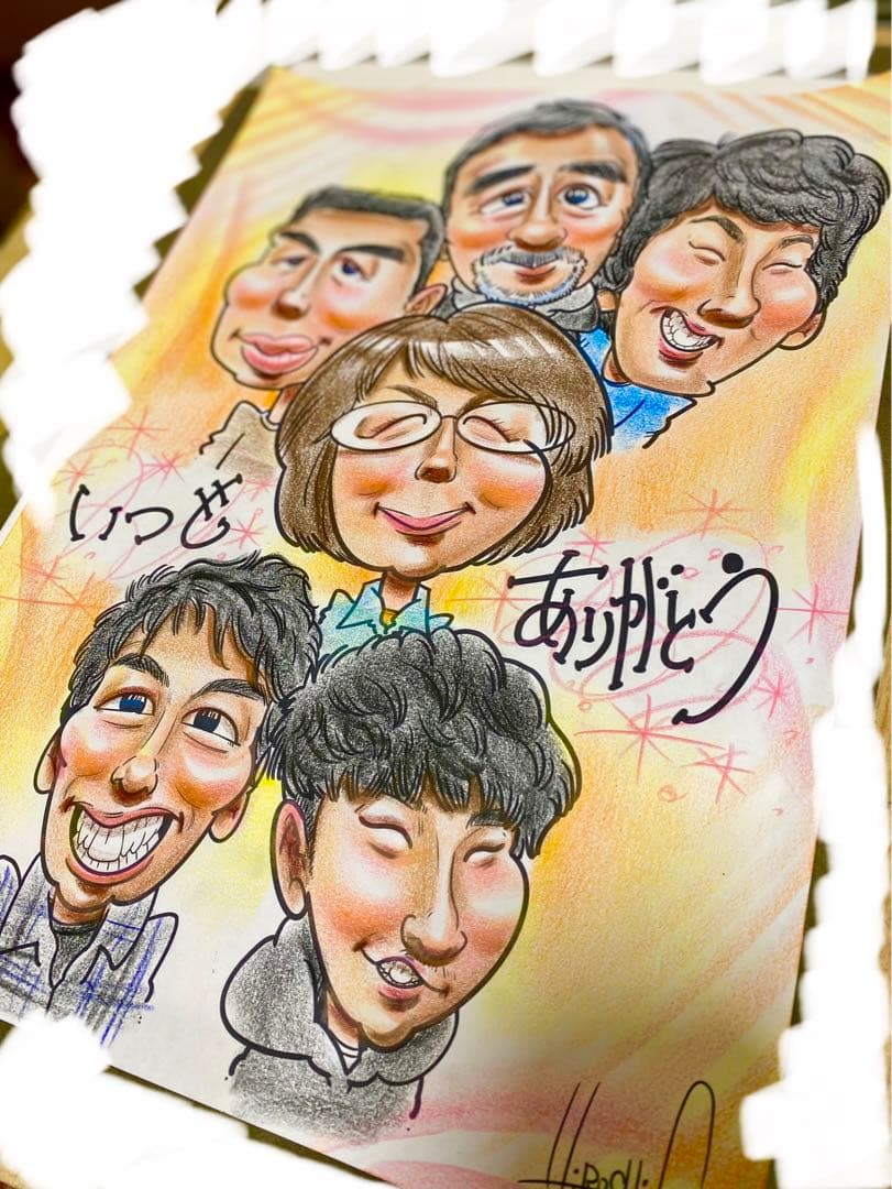 世界で1枚のオーダーメイド似顔絵★ハイクオリティver★お祝い★プレゼント