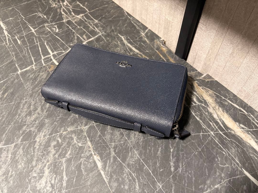 coach 長財布　ダブルファスナー