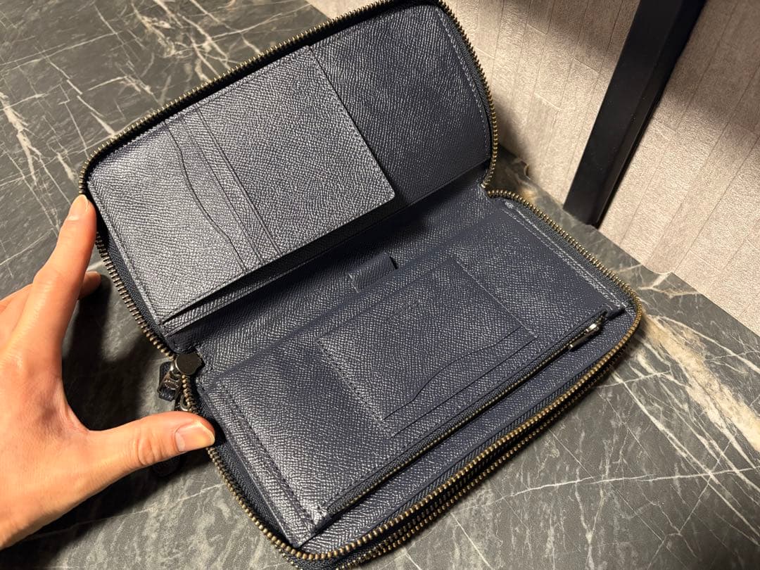 coach 長財布　ダブルファスナー