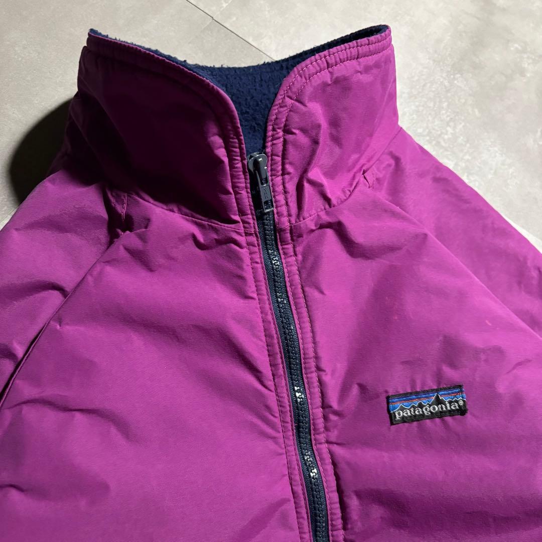 90s patagonia パタゴニア　シェルドシンチラジャケット　紫　USA