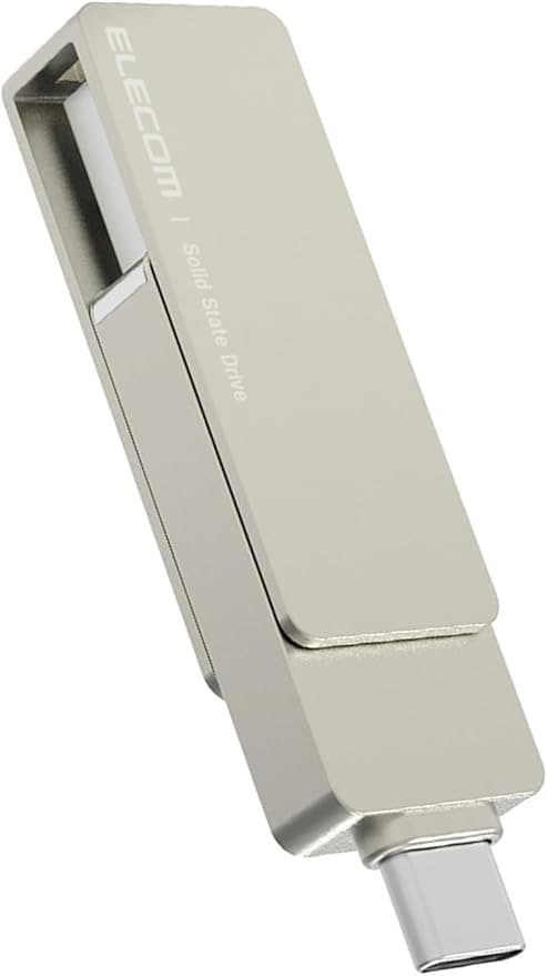 エレコム SSD 外付け 1TB USB3.2 Type-C/Type-A