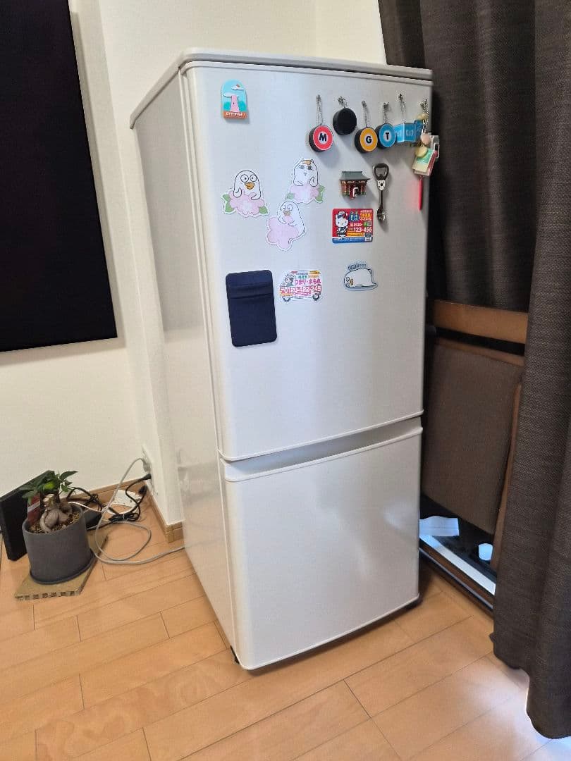 保証中 状態良好 三菱電機冷蔵庫 マットホワイト MR-P15H-W 146L