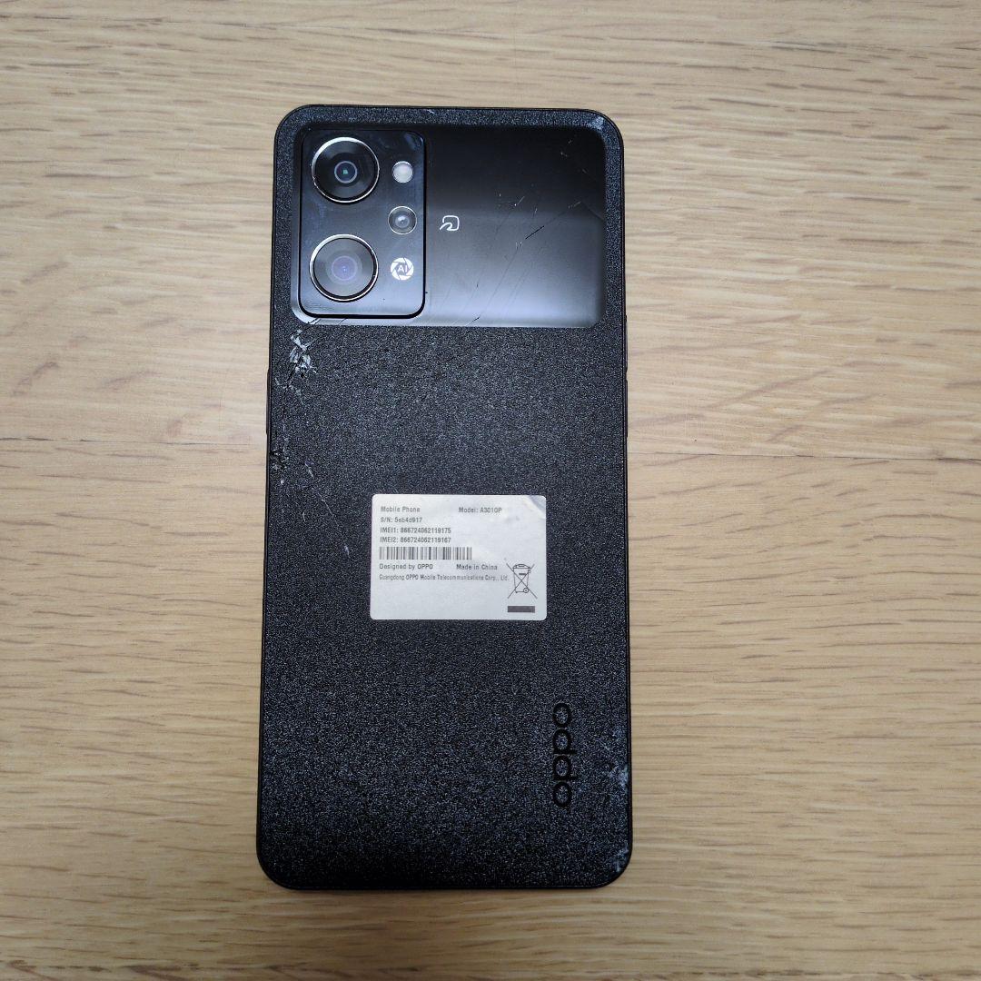 OPPO Reno9A ナイトブラック