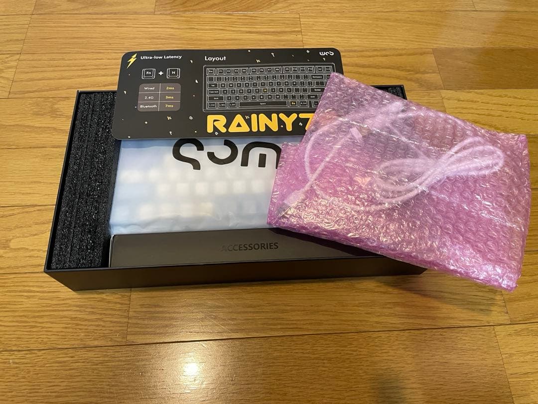 英語配列　Wobkey Rainy75proメカニカルキーボード