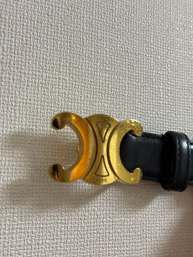 セリーヌ　レザーベルト サイズ80 イタリア製