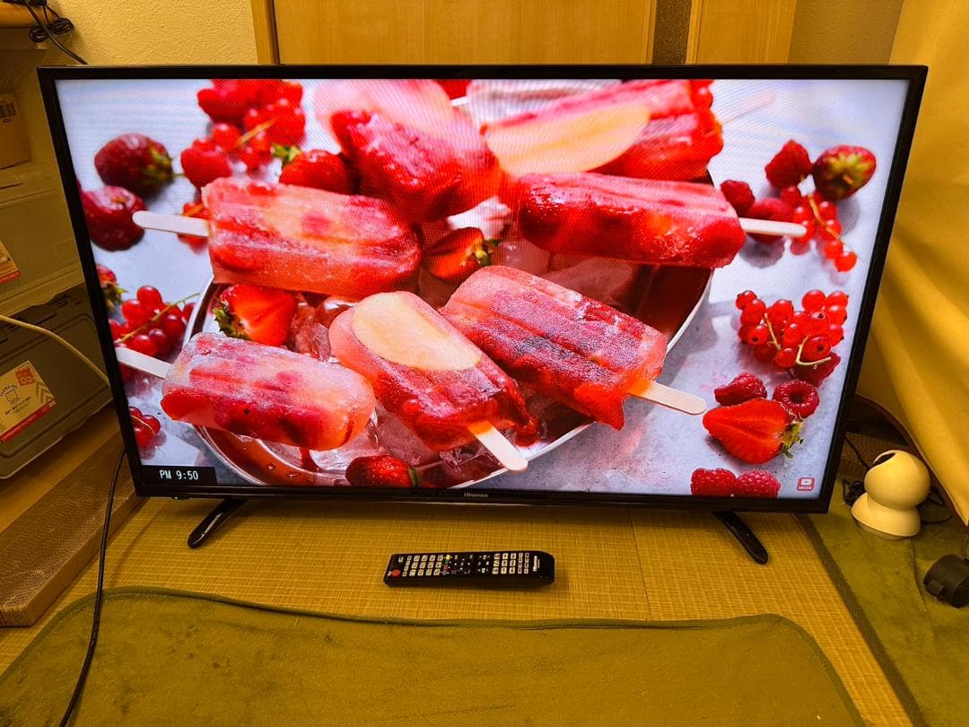 ハイセンス hisense 43型　テレビ HJ43K3120　17年　極々美品