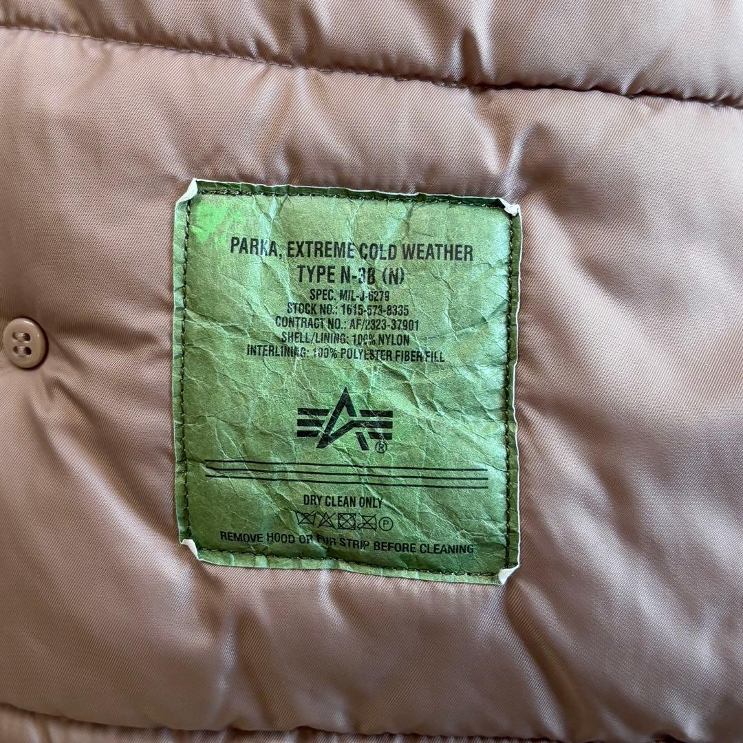 希少カラー✨ アルファ N-3B フライトジャケット ラクーンファー L ピンク