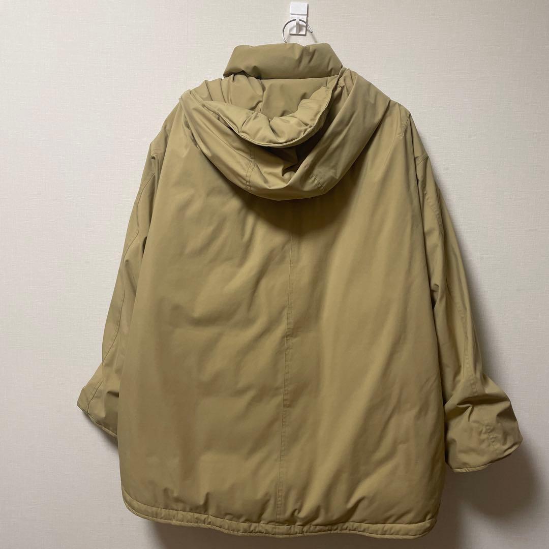 【美品】撥水フーデッドダウンハーフコート 38