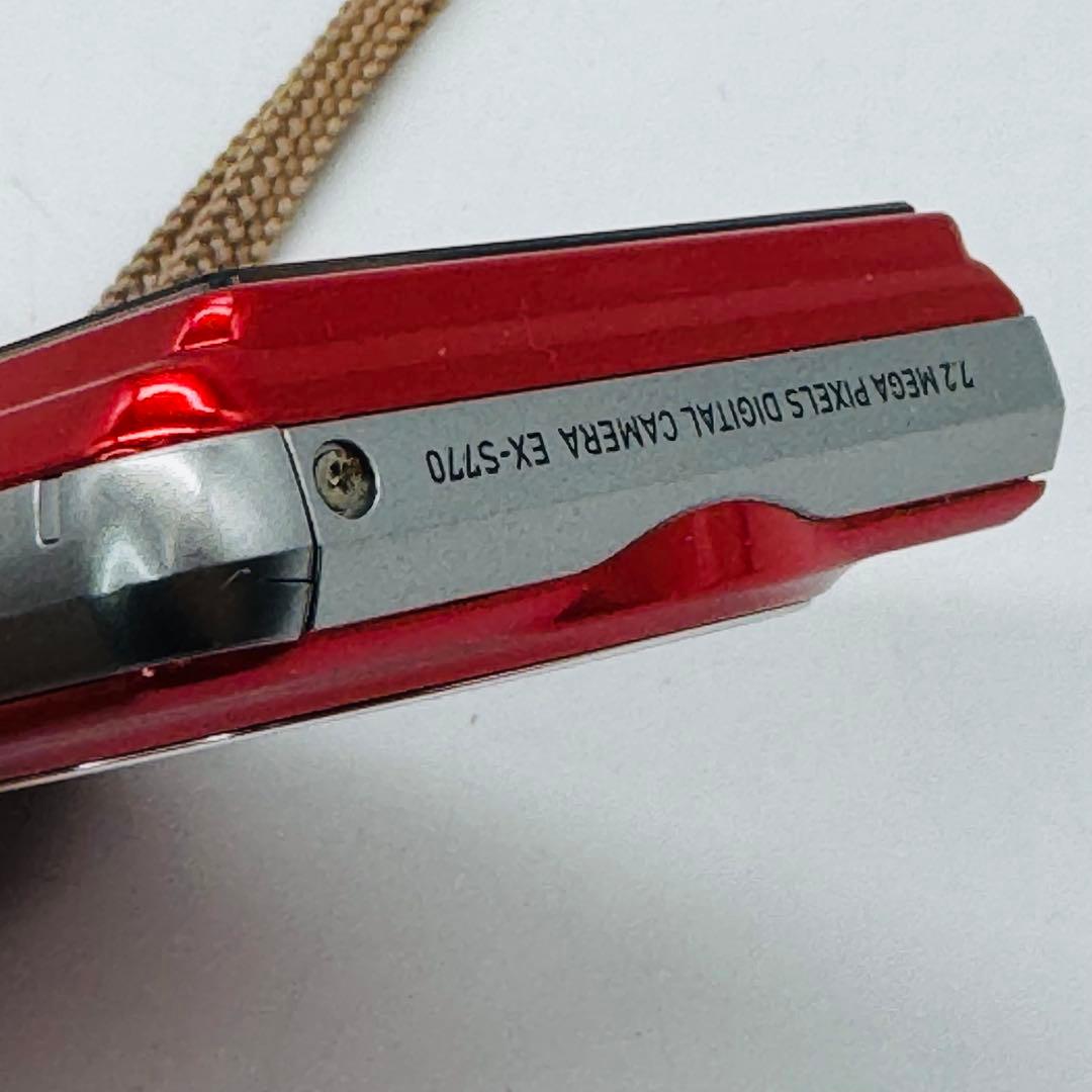 【美品】CASIO EXILIM EX-S770 レッド★希少色・動作確認済み