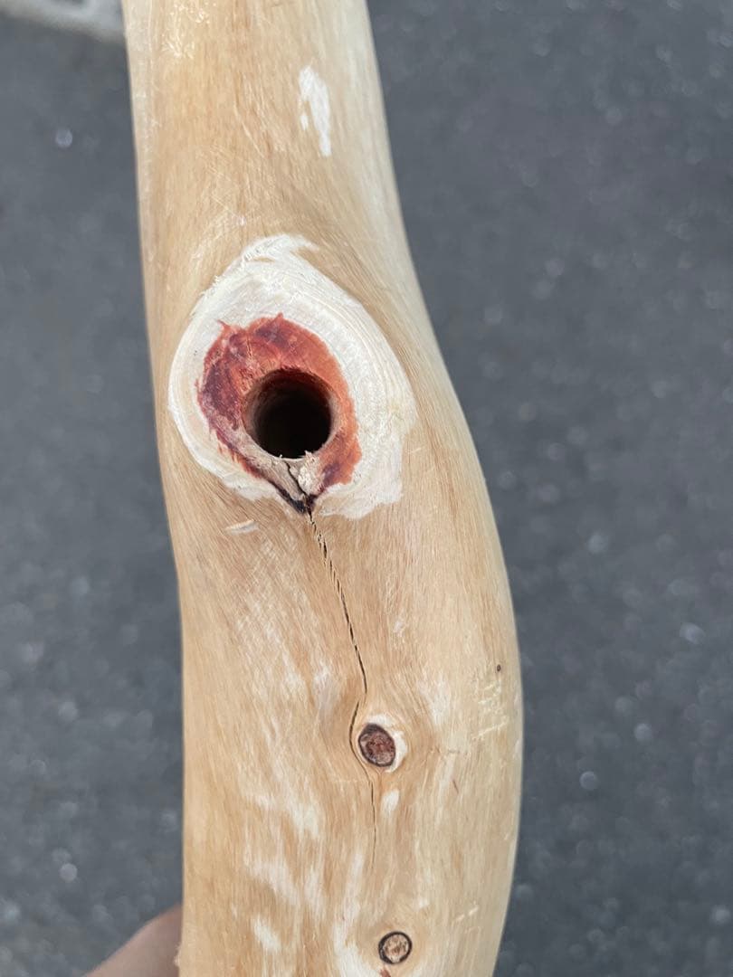 国産ヒノキ　鳥用止まり木　中型インコ用　スタンド　約100センチ