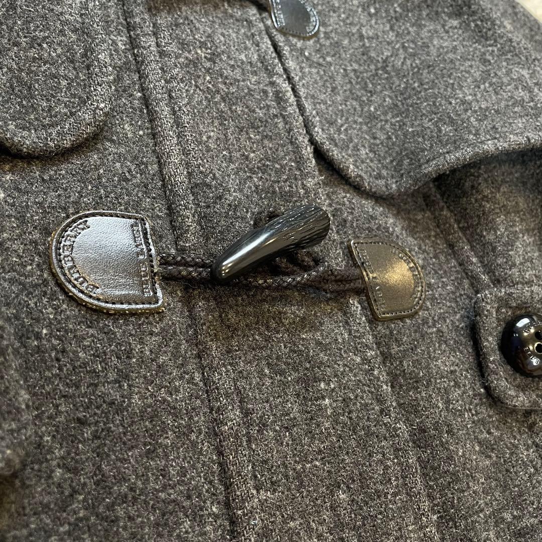 BURBERRY ブルー レーベル ノバチェック ダッフルコート ダークグレー