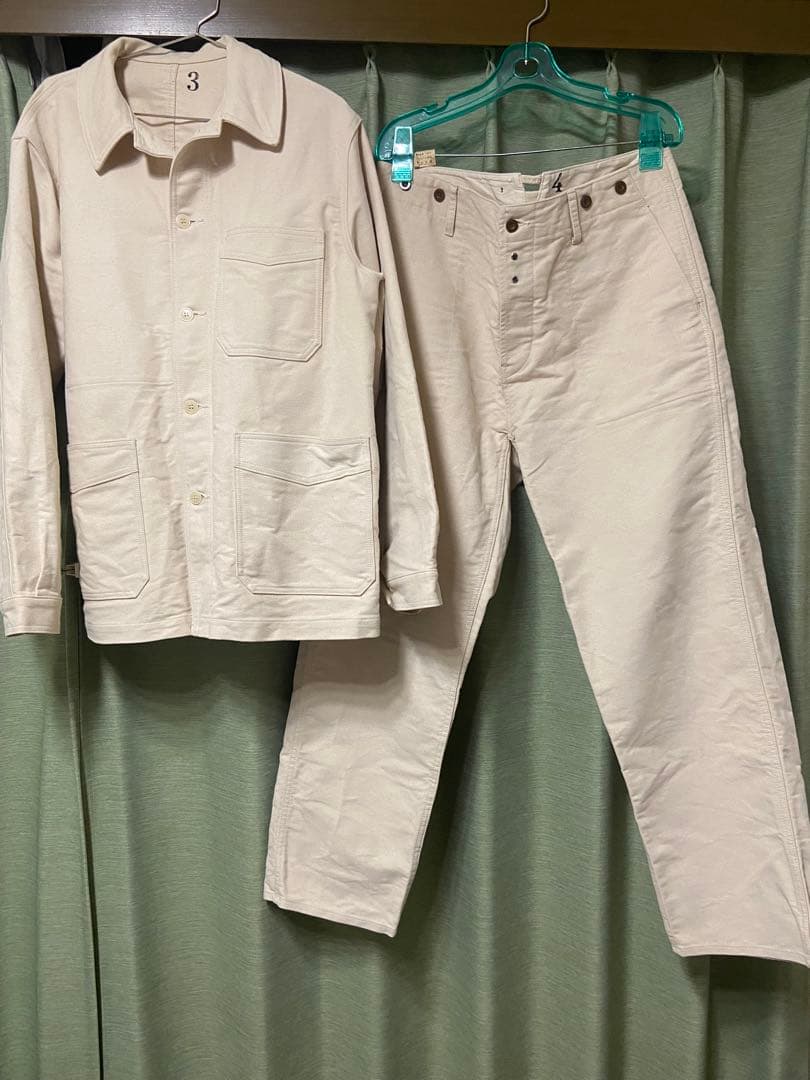 フレンチワークタイプ モールスキン カバーオール カバージャケット