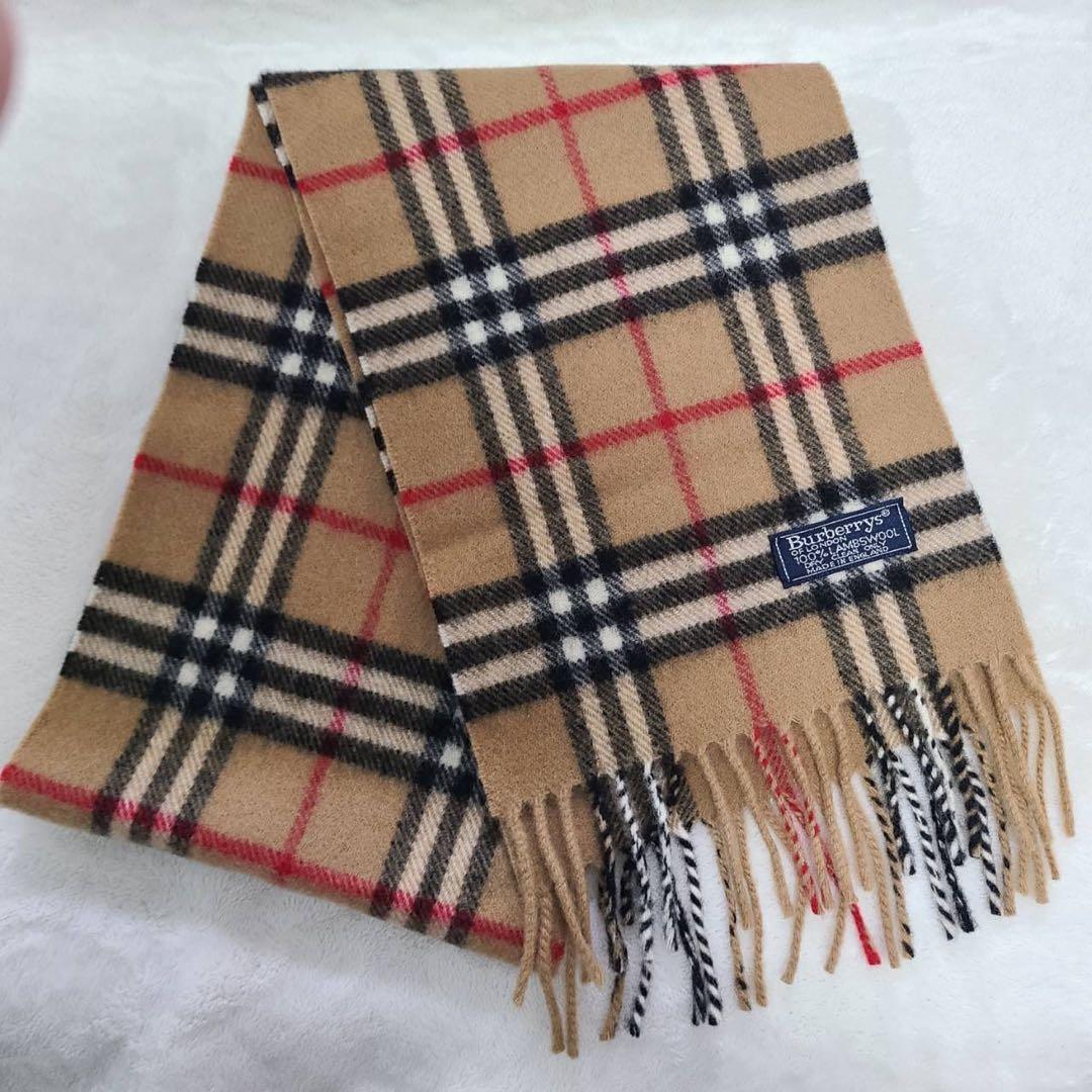 未使用級BURBERRY LONDONバーバリーキッズ　マフラー、帽子、手袋 ⓷