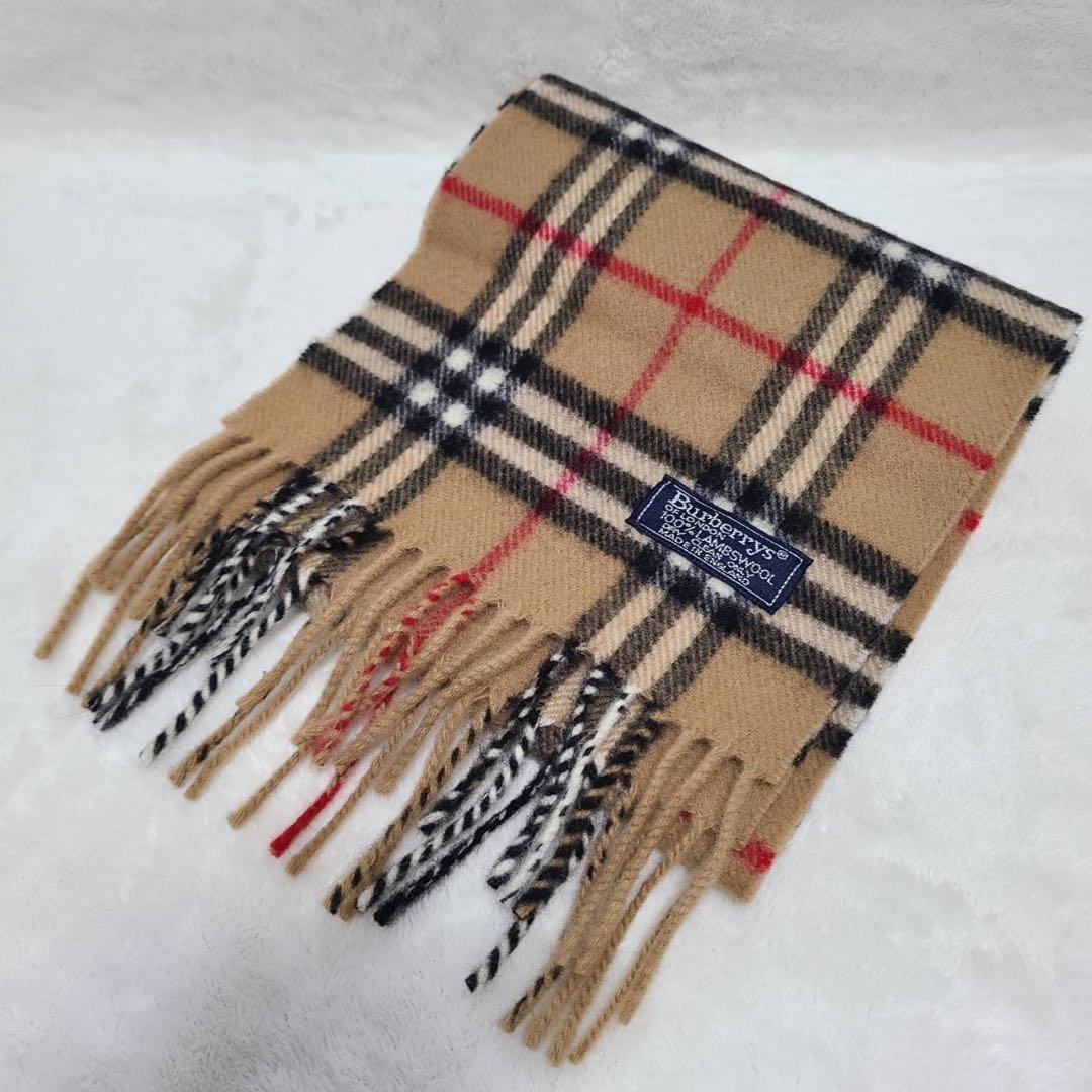 未使用級BURBERRY LONDONバーバリーキッズ　マフラー、帽子、手袋 ⓷