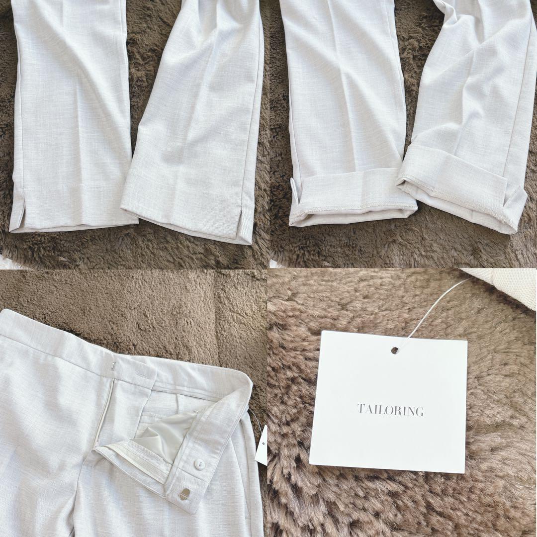 新品タグ付き✨ザラ ノーカラー パンツスーツ セットアップ 洗える 近年モデル