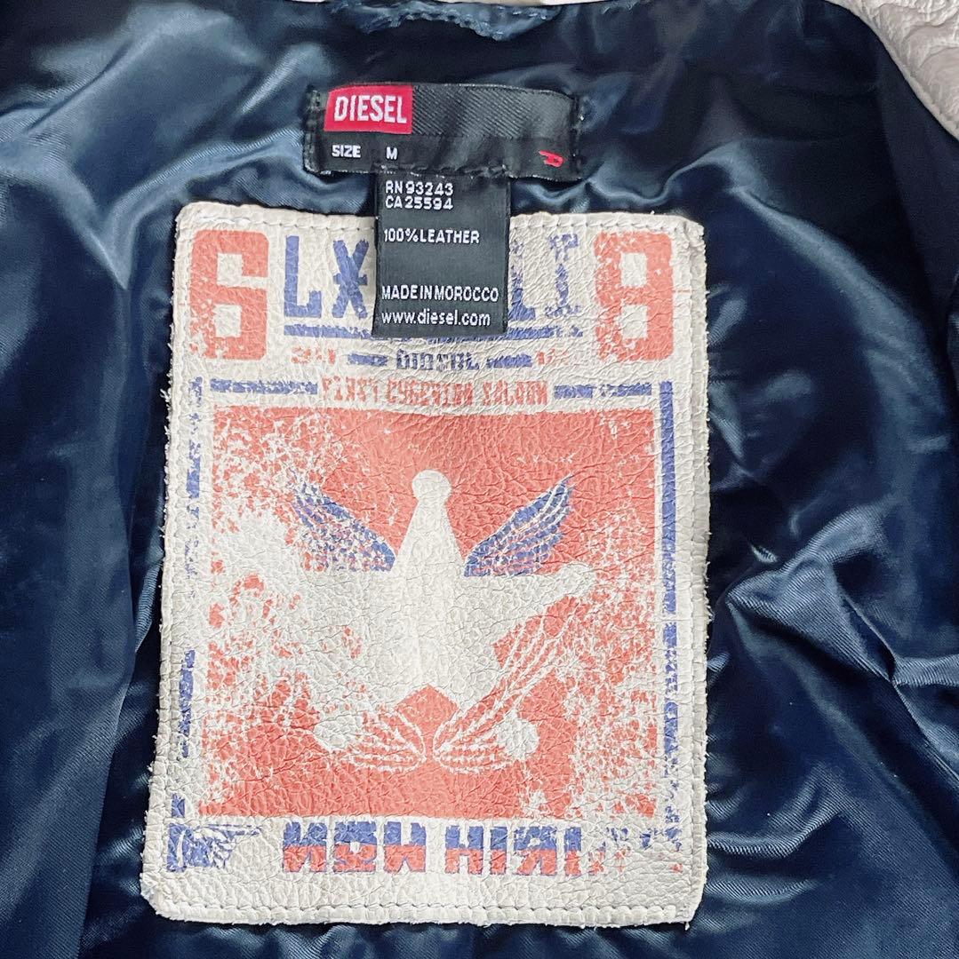 【DIESEL】90s レーシングジャケット シングルライダース Mサイズ