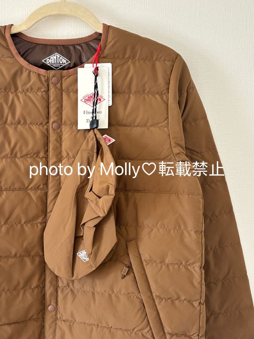 [DANTON/ダントン] インナーダウン クルーネックジャケット