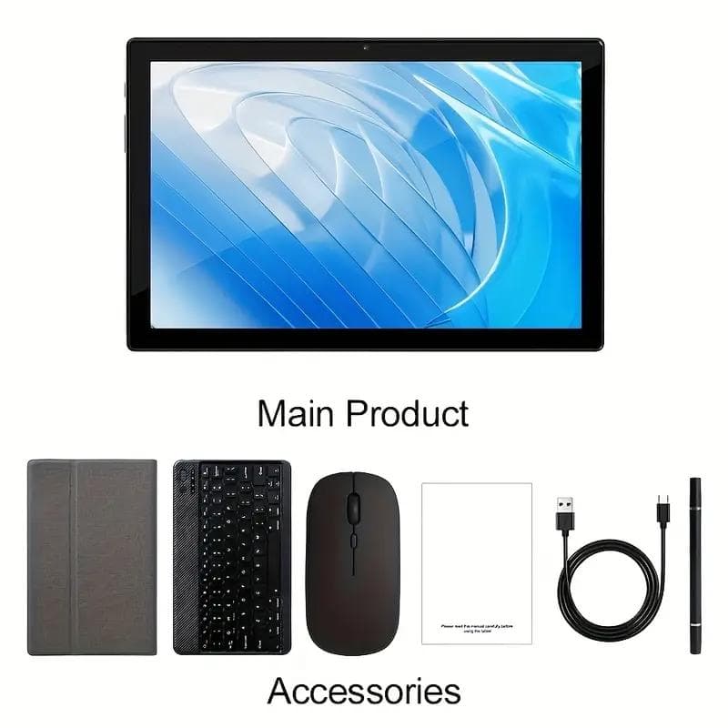 【新品】タブレット Android14 128GB キーボードマウス等付属