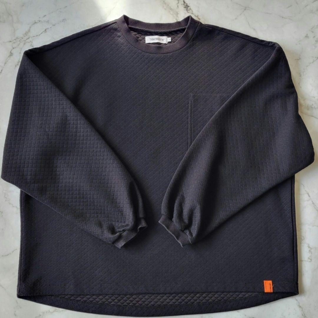 TIGHTBOOTH タイトブース L サイズキルティング スウェット ロゴ