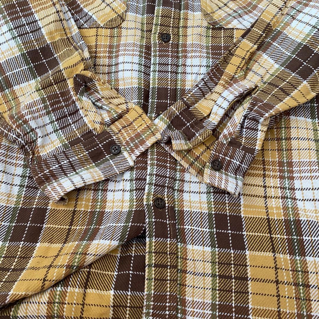 美品【King Kole/キングコール】柄長袖ネルシャツ(L)100%コットン