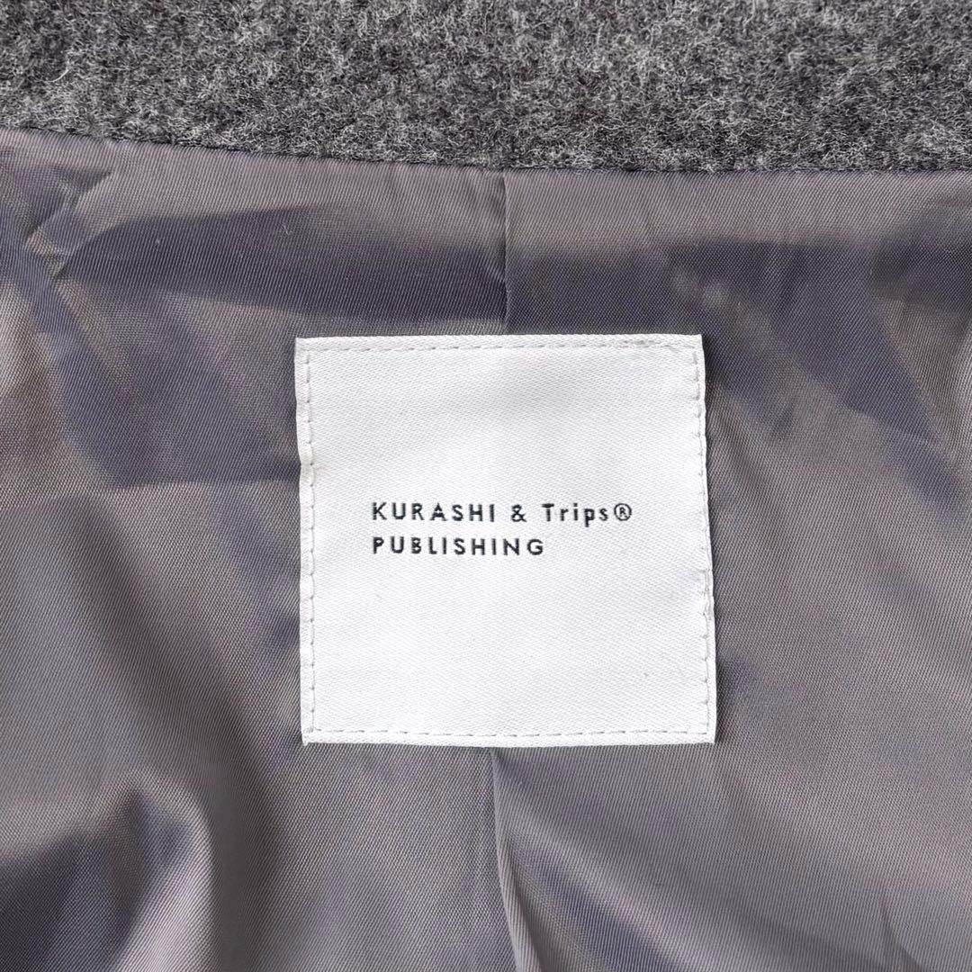 北欧暮らしの道具店 3WAYアレンジ襟のかろやかチェスターコート グレー