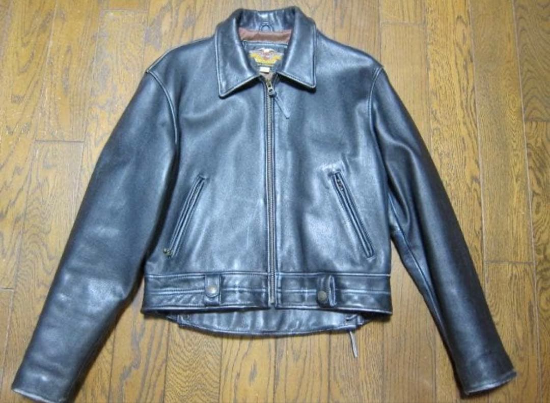ヒ*ん様 【良品】HARLEY-DAVIDSON シングルライダース革ジャン L