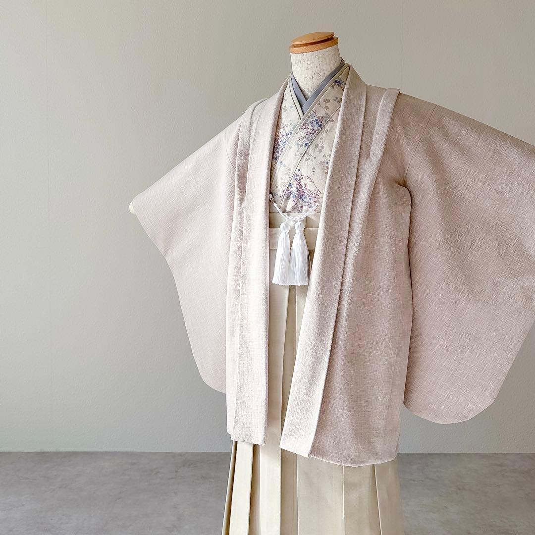 ［かすみ草］5歳 七五三 ꕤ 羽織袴5点セット