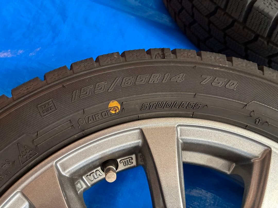 【スタッドレスホイールセット】155/65R14