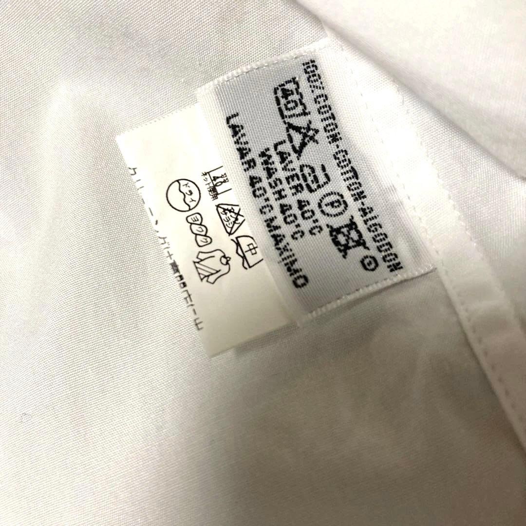 HERMES 白シャツ.セリエボタン★38.M.フランス製.クリーニング済