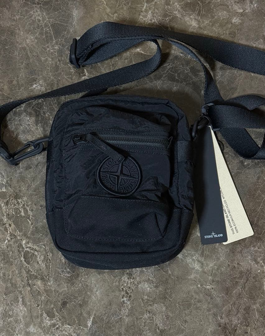 STONE  ブラックショルダーバッグ