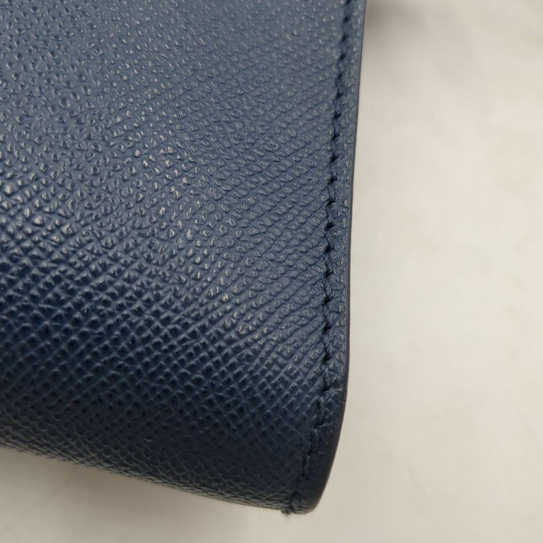 美品 ブルガリ ブルガリマン ショルダー バッグ メッセンジャー ネイビー