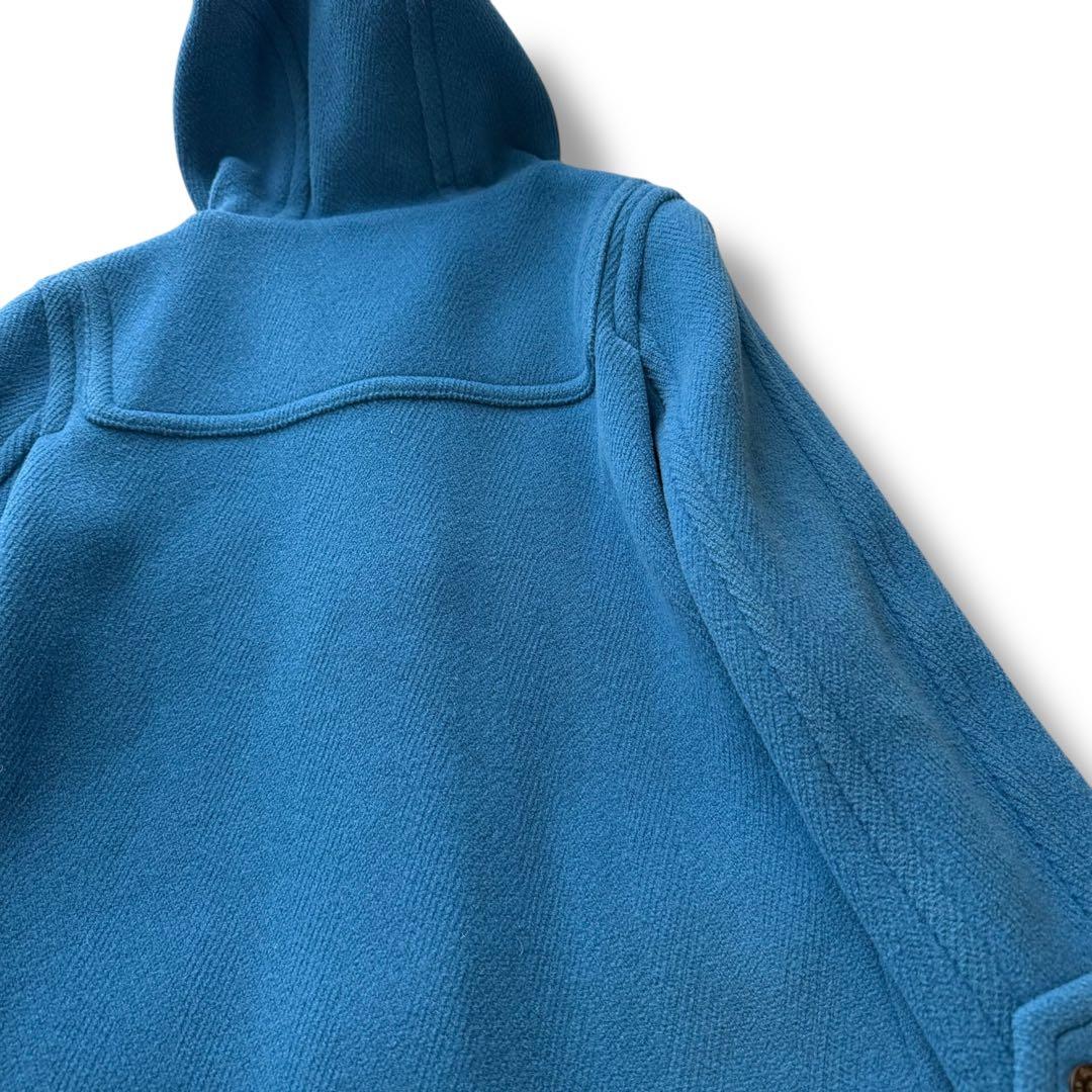 美品 OLD ENGLAND ヘリンボーン生地ダッフルコート ブルー