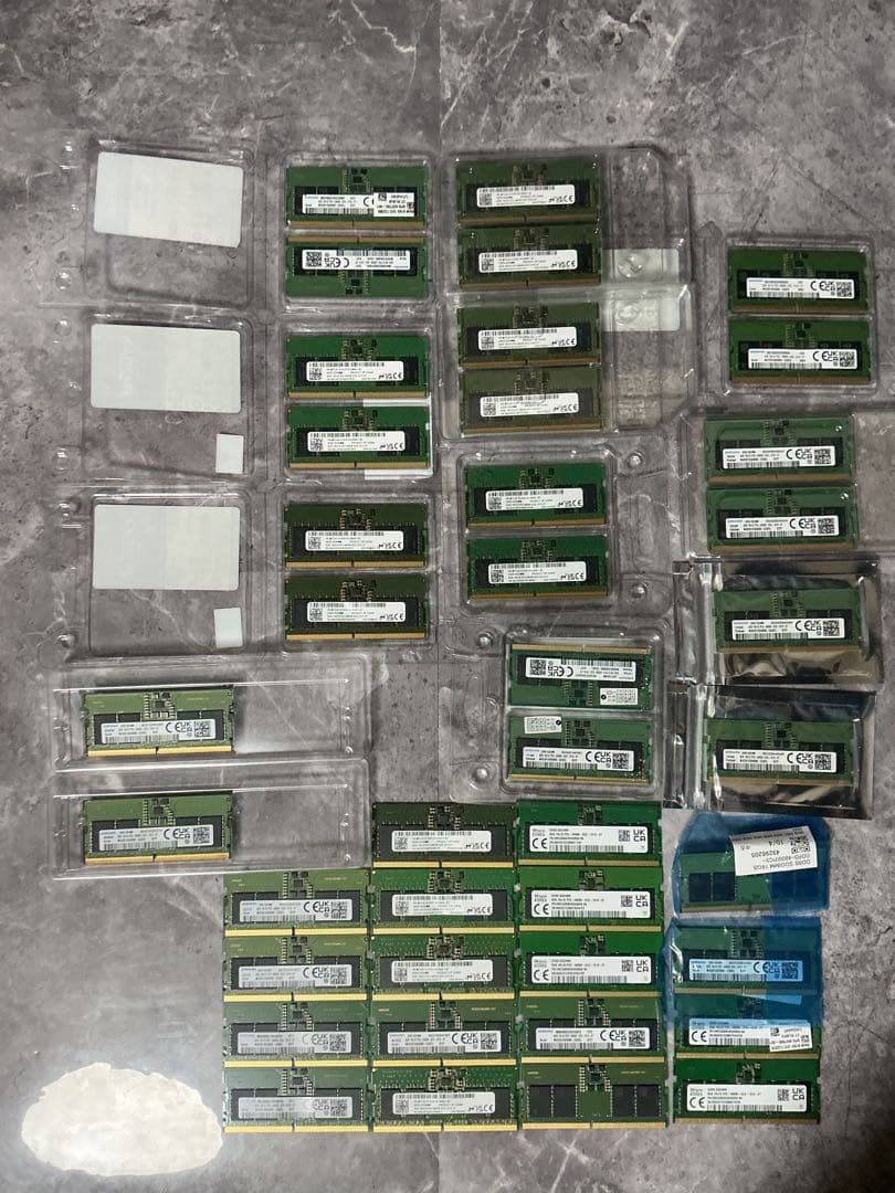 PC5 4800 8GB 40枚 SAMSUN micron SK 計320GB