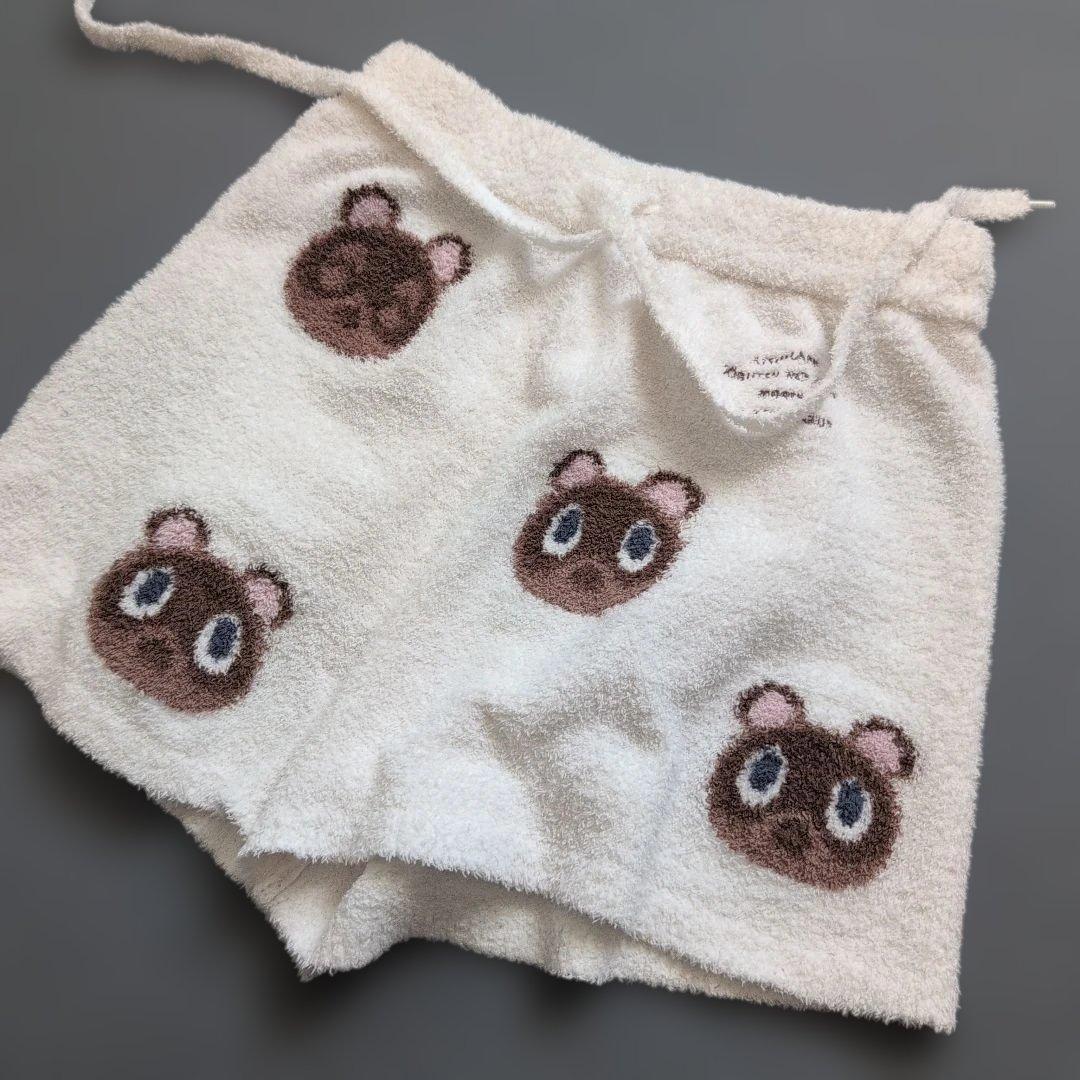 【美品】ジェラートピケ×あつ森 つぶまめジャガードパーカハーフパンツセットアップ