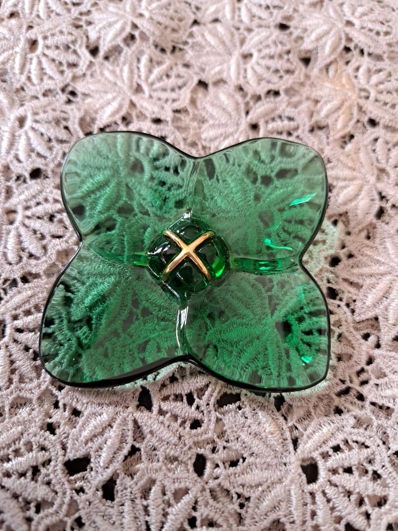 Baccarat　ブローチ　オルテンシア　フラワー　クリスタル