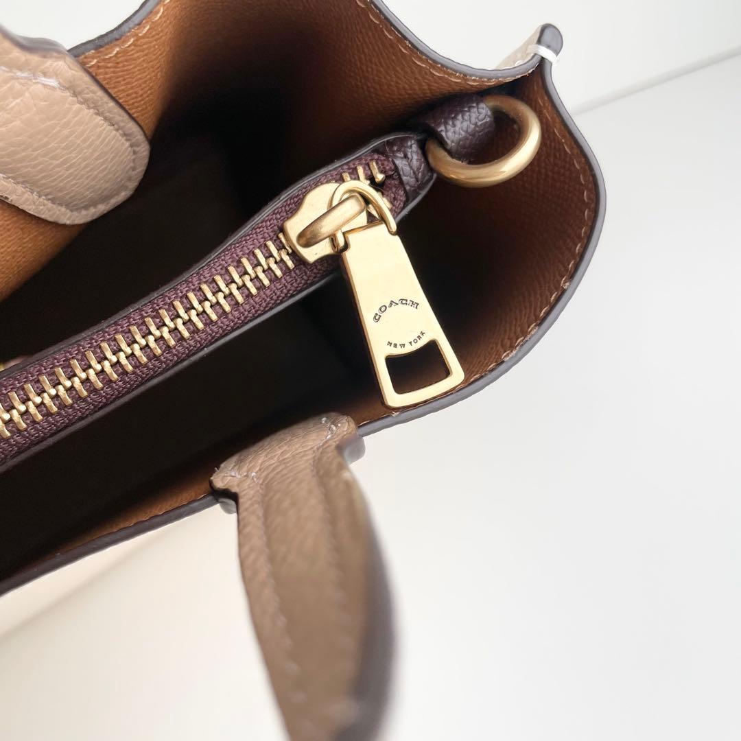 コーチ COACH ハンドバッグ ウィロウ トート 24 ティーローズ ほぼ新品