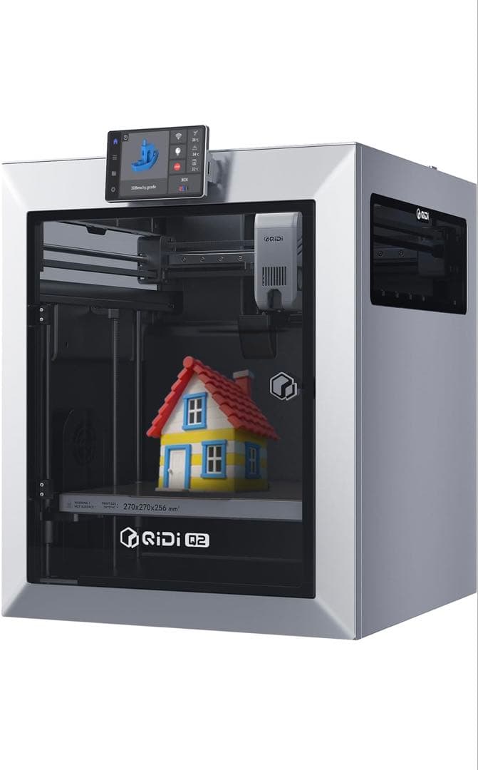 QIDI Q2 3Dプリンター型FDM、65℃加熱チャンバー搭載