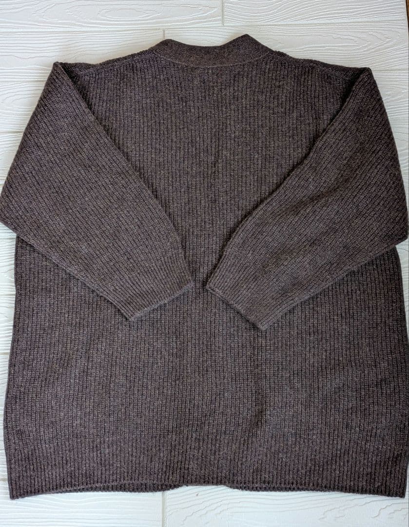 新品タグ付【Unfil】ベビーアルパカオーバーサイズガーディガン