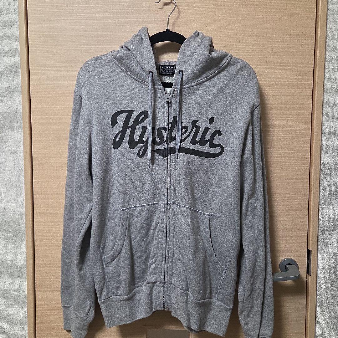 HYSTERIC グレー ジップアップパーカー M