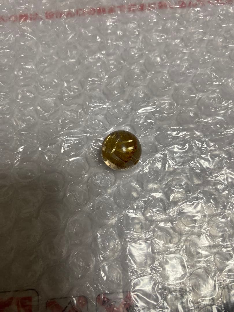 最高級　タイチンルチルクォーツ　太陽ルチル　放射ルチル　14ミリ玉　ブレスレット