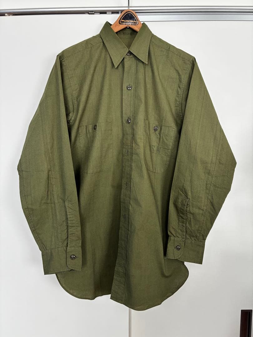 米軍 40's USNAVY N-3 ユーティリティコットンポプリンシャツ