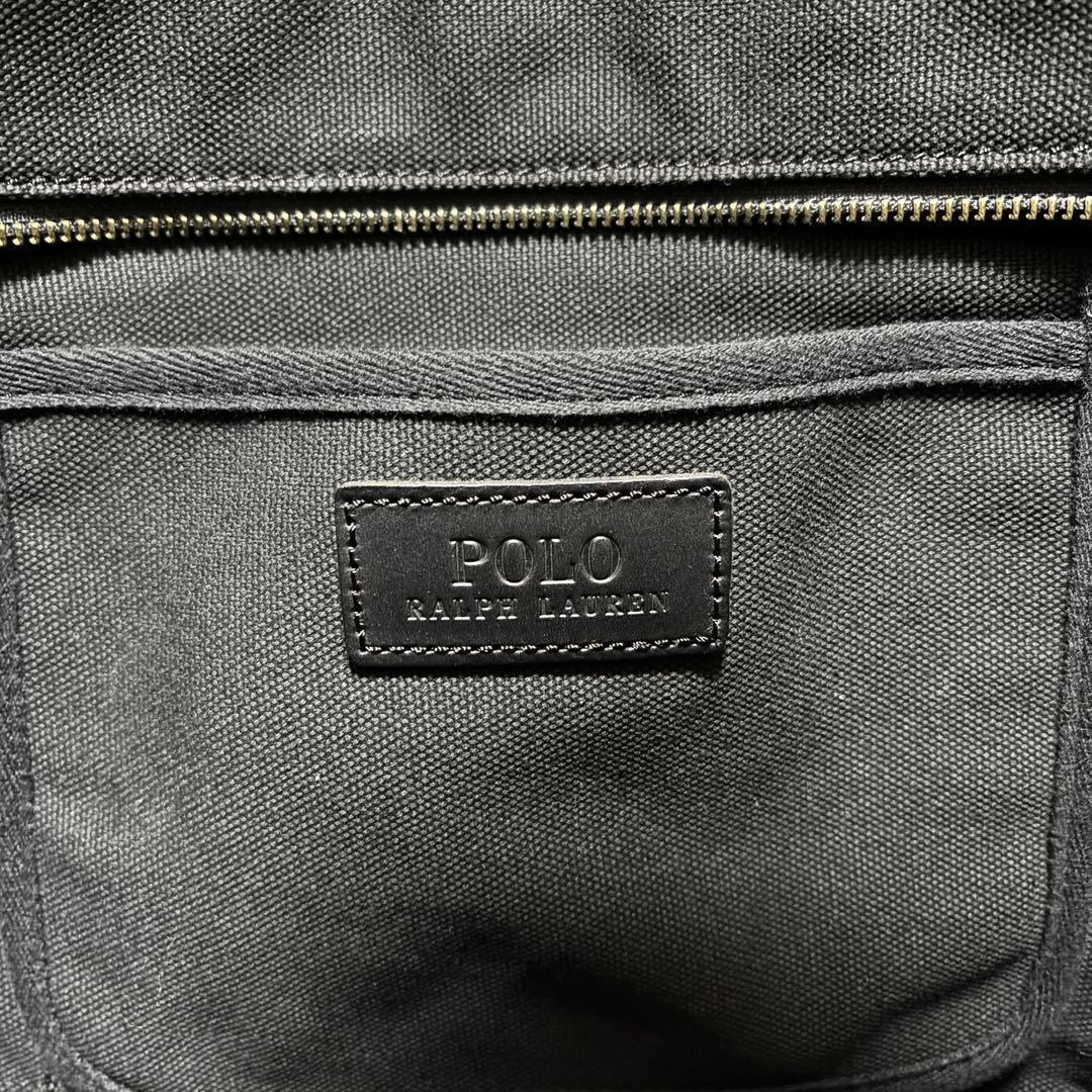 ポロ ラルフローレン ポロベア キャンバス トートバッグ サングラスベア 黒
